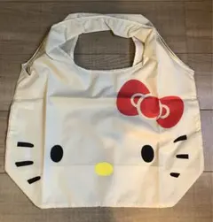 HELLO KITTY ダイカット柄　エコバッグ　キティ　白