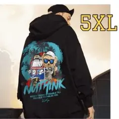 パーカー メンズ　 ビッグシルエット 韓国風 ストリート　裏起毛　5XL 6L