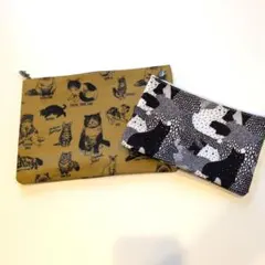 Marble SUD 猫デザイン ポーチセット 大小2点のサムネイル