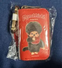 新品 モンチッチ キーケース 赤