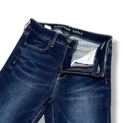 濃紺 アメリカンイーグル ハイライズジェギング ストレッチ US2 レギュラー