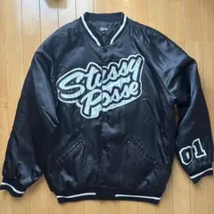 stussy 22AW s talk melton varsity jacket - メルカリ