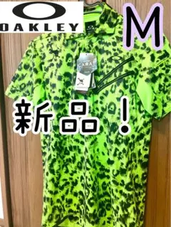 【オークリー】ゴルフウェア 半袖シャツ 春 夏 ジャガードメッシュ メンズ　M