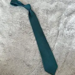 COMME CA ISM ターコイズ ドット柄 ネクタイ