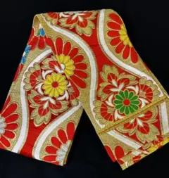 子供用　帯　子供着物　七五三　踊り　昭和　レトロ　リメイク　素材材料