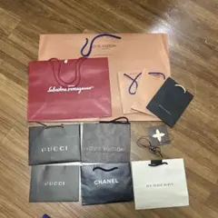 ブランド紙袋11個セット　ルイヴィトンメッセージカード付き