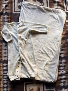 【ラルフローレン】ロンパース・ブランケットセットおくるみ新生児60