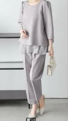 パンツセットアップ La-gemme ラジエム バックレース M 入学式