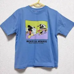 リトシー　ミッキー＆ミニー 柄 クルーネック 半袖 Tシャツ 110 ディズニー