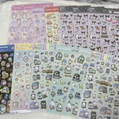 サンリオ　箔押しシールなど。シールまとめ売り26枚