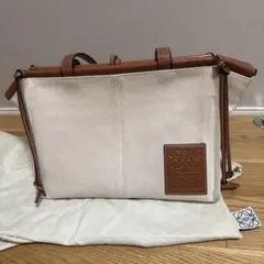LOEWE クッショントート キャンバス×レザーのサムネイル