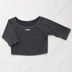 【Chico】５分袖 クロップド Tシャツ