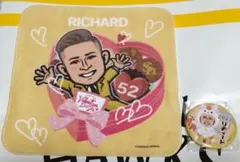 ☆ ソフトバンクホークス 若鷹ガチャ ミニタオル 缶バッジ リチャード選手 ☆