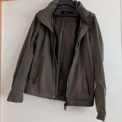 オリーブグリーン フード付きジャケット