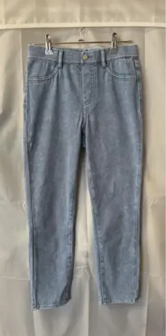 ユニクロ ライトブルー ストレッチパンツ M
