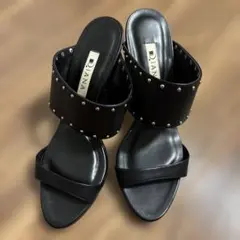 【美品】DIANA ブラック　黒カーフ　サンダル 24cm（即購入OK）のサムネイル