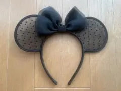 ミニーレースカチューシャ 黒