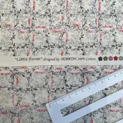 【HOKKOH】1.4m カントリー 花柄 リーフ柄 生地