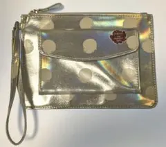 【Cath Kidston】ホログラムドット柄シルバーポーチ