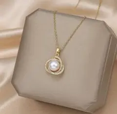 大人気♪ 韓国風ネックレス つけっぱなし 金属アレルギー対応