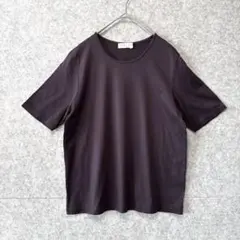 美品【日本製】レナウン 高級コットン100% Tシャツ M ダークパープル 大人のサムネイル