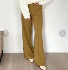 Olu.　センタープレスワイドパンツ　スラックス