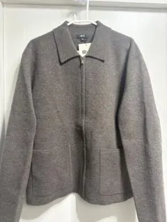 タグ付き　ユニクロC ニットフルジップジャケット ブラウン XL UNIQLO