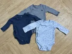 ロンパース 3点セット baby GAP 60-70 長袖　カバーオール