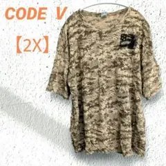 古着　CODEⅤ　Tシャツ　【】　半袖　カモフラ柄　コットン