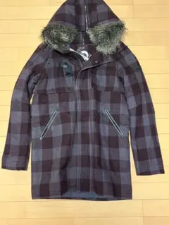 DIESEL モッズコート Mサイズ パープル・グレーのチェック
