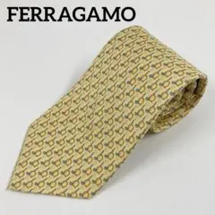 Salvatore Ferragamo 페라가모 넥타이 옐로우 총무늬