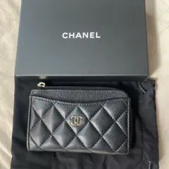 【送料無料】CHANELコインカードケース