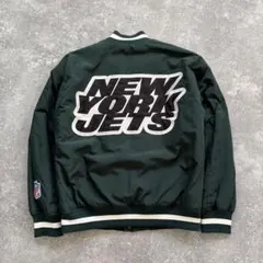 【NFL】NEW YORK JETS ジェッツ スタジャン ワッペン刺繍 緑