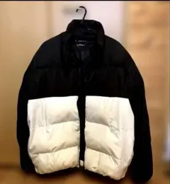 AZUL by MOUSSY アズール ダウンジャケット L 黒・白