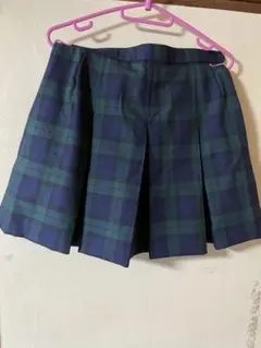 コスプレ用に　制服スカート w72 緑チェック　学生