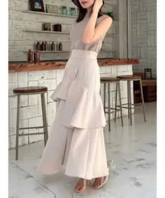 リネン ロングスカート