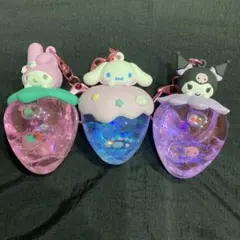 キーホルダー3点セットサンリオ　シナモン　クロミ　マイメロディ