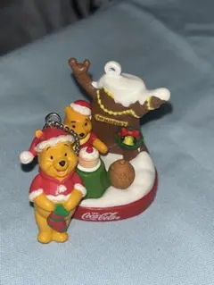 最終値下げ！くまのプーさん コカ・コーラ クリスマスフィギュア　セットのサムネイル