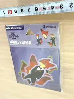 タキシード　ニック　ズートピア ディズニー　ステッカー　3枚入り　シール