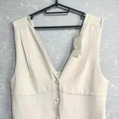 センスオブプレイス ジャンパースカート ロングジレ