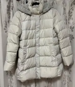 GLOBAL WORK ウツクシルエット撥水ダウンコートライトグレージュM