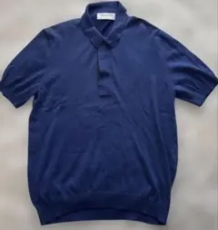 JOHN SMEDLEY ネイビー ポロシャツ L - メルカリ