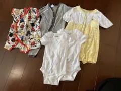 50センチ　60センチ　ロンパース 肌着 ベビー肌着 ベビー服 長袖 半袖