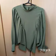 Ray Cassin　オリーブグリーン ハイネックシャツ