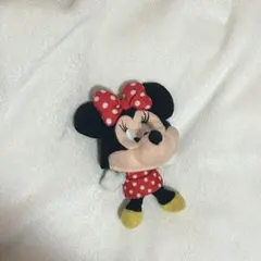 ミニーマウス ファンキャップぬいぐるみキーホルダー