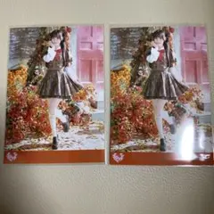 音嶋 莉沙 生写真2枚(「ラブソングに襲われる」歌唱 衣装)