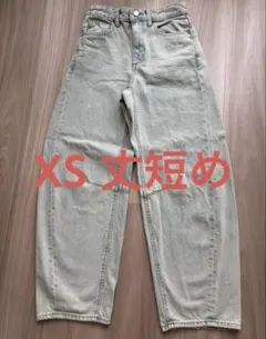 GU バレルレッグジーンズ　丈短め　68.0cm XS