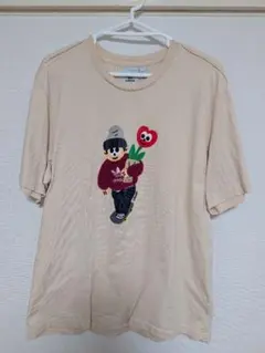 adidas グラフィック Tシャツ ベージュ