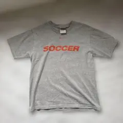 NIKE SOCCER Tシャツ グレー Mサイズ00s