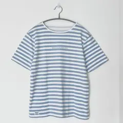 美品！マドモアゼルノンノン ヴィンテージボーダープリント天竺半袖Tシャツ 40Lのサムネイル